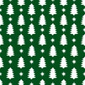 Seamless pattern Christmas trees vector illustration Royalty Free Stock Photo